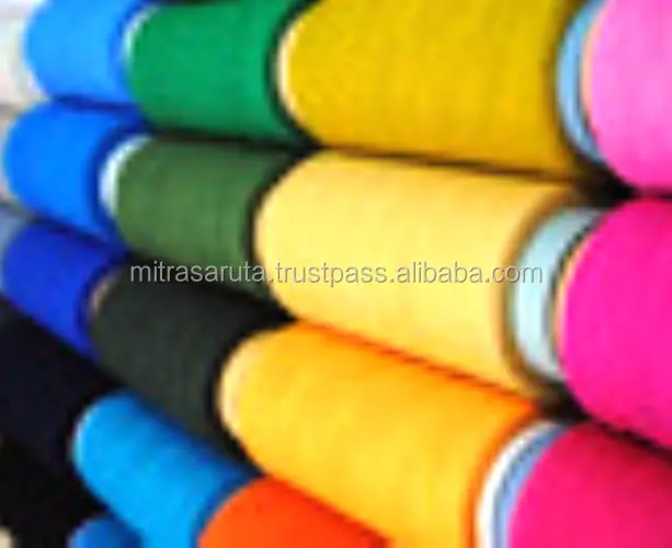 RECYCLE POLYCOTTON NE 12s - 20s COLOR YARN FOR KNITTING SOCKS (WAXED)