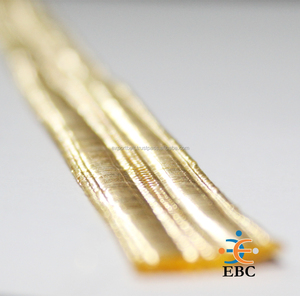 Factory Gold Bullion Braid Wire Trim Sequin Fabric Gold Tresse Lace Trim Tape Machine Weave Metallic <b>Ribbon</b> Textile Crafts - Product Image 3