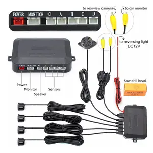Sensor Parkir Video Mobil Kualitas Tinggi Bantuan Mundur Detektor Radar Cadangan untuk Sistem Kamera Monitor