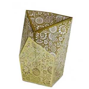 Popular New Design Round Gold Filigree <b>Lantern</b> Votive - Product Image 1