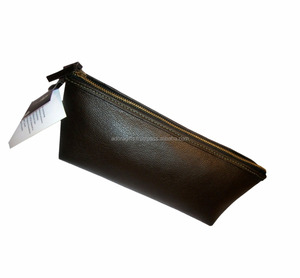 Bolsa de cosméticos de maquillaje de cuero/Bolsa de cosméticos con cremallera de cuero de belleza portátil para mujer - Product Image 1