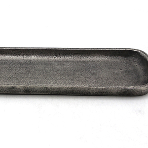 Bandeja de metal rectangular de aluminio antiguo de níquel en bruto bandejas de servicio de metal antiguo bandeja de hierro forjado bandeja de servicio de espejo - Product Image 1