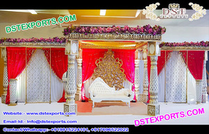 แต่งงานที่สวยหรูเสาไฟเบอร์เสาแต่งงานอินเดียไฟแต่งงานเสาไฟเบอร์ - Product Image 6