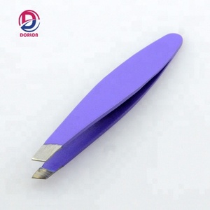 Pince à épiler inclinée pour sourcils, mini applicateur de sourcils, logo personnalisé, acier inoxydable, écologique, durable pour les sourcils - Product Image 3