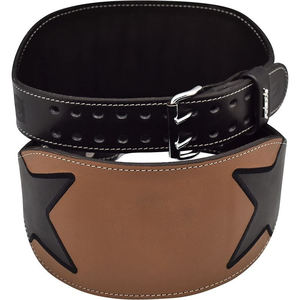 เข็มขัด2025ยกน้ำหนักหนังวัวปรับได้เข็มขัดฝึกยิม - Product Image 2