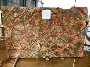 Superficie pulida de losa de mármol marrón bosque moderno con estilo de diseño contemporáneo - Product Image 2