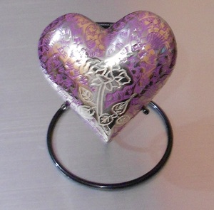 Urn créative en laiton forme de cœur, petit accessoire pour la décoration des animaux naturels - Product Image 6