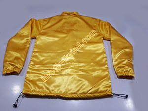 Chaqueta universitaria de poliéster satinado para hombre, chaqueta bomber de béisbol Letterman de satén con logotipo personalizado en blanco de alta calidad para hombre - Product Image 2