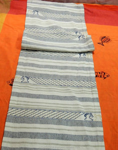 Chemin de table rayé brodé en coton de luxe décor de salle à manger tissé pour la maison hôtel mariage pour les vacances de noël - Product Image 4