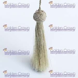 Borlas Decorativas Metálicas Doradas para Textiles del Hogar, 100% Poliéster, Tamaño Personalizado - Product Image 3