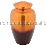 Urna de cremación de metal de estilo americano de Brassworld India Funeral Supplies - Product Image 4