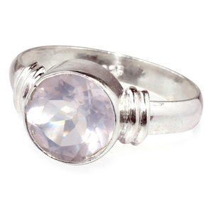 Bagues en argent Sterling 925 améthyste rose de forme ronde, bijoux en argent Sterling 925, vente en gros, bijoux en argent 925 - Product Image 3