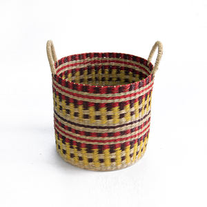 Eco-Friendly Handmade Bolga Seagrass <b>Storage</b> <b>Basket</b> Daily Style Sustainable Folding No Minimum Quantity Handwoven <b>Woven</b> <b>Basket</b> - Product Image 1
