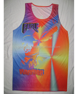 Camiseta sin mangas transpirable de secado rápido Unisex de calidad superior Ropa de gimnasio de algodón fino Impresión de letras de moda Servicio OEM Diseño de jersey liso - Product Image 5