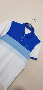 Camiseta de Manga Corta para Hombre, Marca Original, Ecológica, Teñida en Prenda, de Algodón, con Botones, Antiarrugas, Azul - Product Image 4