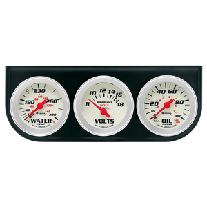 EQUUS 661 400 - Kit de Herramientas para Automóvil con Medidor de Presión de Aceite, Temperatura del Agua y Voltímetro de 1-1/2 Pulgadas con Visión Nocturna - Product Image 1