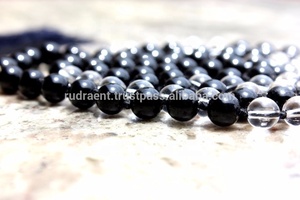 Perles rondes Mala en cristal d'onyx 108, collier Boho à pampilles, pierres naturelles de guérison - Product Image 6