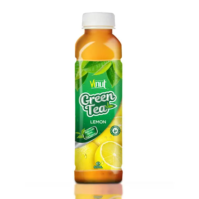 500ml gerçek YEŞİL ÇAY limon suyu ile Pet şişe VINUT içecek