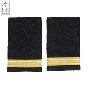 Charreteras y filas de pilotos OEM, charreteras de aerolíneas personalizadas, charreteras de uniformes de capitán de alta calidad con trenza francesa dorada - Product Image 4