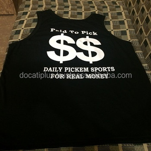 custom oem printed cotton men low cut tank tops - Product Image 4