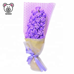 LOGO del MARCHIO Dolce Red Rose Sapone Bouquet di Fiori Per Il 2019 Nuovo Giorno di San Valentino A Mano Piuttosto Artificiale <span class=keywords><strong>Da</strong></span> Sposa Wedding Bouquet di Rose - Product Image 4