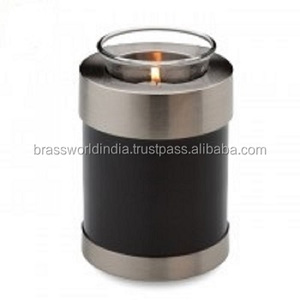 Candle Light / Tealight Brass Funeral <b>Urn</b> - Product Image 1