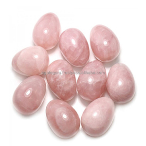 หินนวดโรสควอตซ์ไข่โยนีอัญมณีกึ่งมีค่าธรรมชาติสำหรับการรักษา - Product Image 1