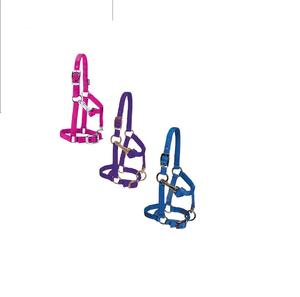 Mini cabestro ajustable con logotipo personalizado ecológico de tres colores para accesorio de nailon ecuestre - Product Image 1