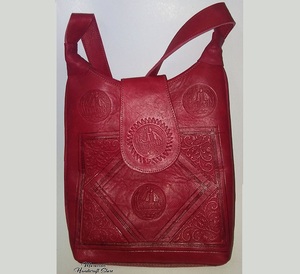 Bolso de hombro de cuero genuino marroquí para mujer de Venta caliente con bolso de cierre de cubierta - Product Image 1