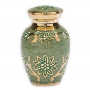 Mariposas de jardín, recuerdo de aluminio, urna de cremación para cenizas funerarias, Metal y latón - Product Image 2