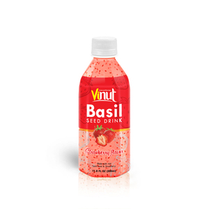 Jugo de fruta de Vietnam 350ml bebida de semilla de albahaca embotellada para mascotas con sabor a kiwi al por mayor VINUT - Product Image 6