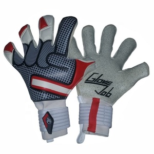 Guantes de Portero de Fútbol de Espuma de Látex Alemana de Alta Calidad GRIS/ROJO/BLANCO Multicolor BLUE EAGLE SPORTS Modelo BES0010 - Product Image 1