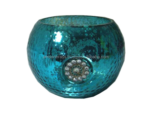 Bougie en métal de haute qualité votive décor de bureau à domicile Art fête gris finitions forme carrée bougeoir votif perforé - Product Image 4