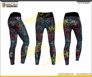 กางเกงโยคะพิมพ์ลายสำหรับผู้หญิงเสื้อผ้าฟิตเนสผ้ายืดใส่สบาย - Product Image 3