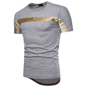 Camisetas de moda para hombre con rayas reflectantes - Product Image 5