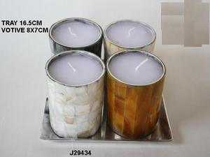 Velas de recipiente de cobre, también se pueden pedir solo vasos con accesorios de cera, vasos de Metal - Product Image 4