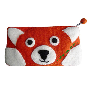 ทำด้วยมือในเนปาล Felt กระเป๋า/เครื่องสำอางค์/ATM/บัตรเครดิต - Product Image 5