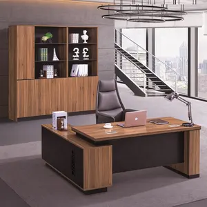 Оптовая продажа, компьютерный ламинат Highend, деревянный офисный стол, мебель из меламина, МДФ, верхний стол руководителя