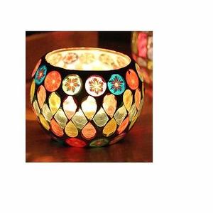 MOSAIC SPRING GLASS VOTIVE GLASS VOTIVE <b>CANDLE</b> <b>HOLDER</b> NEW DESIGN GLASS VOTIVE <b>HOLDER</b> HOME & <b>GARDEN</b> GLASS VOTIVE - Product Image 2
