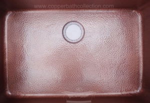 Antique Hammered Copper Kitchen Sink <b>Stand</b>-On <b>Towel</b> Apron Faucet Single Bowl Vessel Traditional Design Brushed Finish Indian - Product Image 6