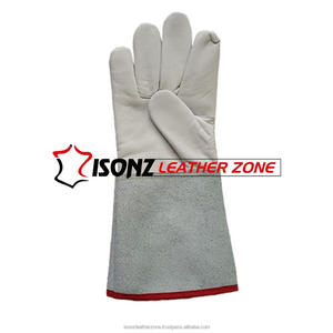 Gants de soudage TIG ISONZ de qualité supérieure en cuir de veau grainé, avec protection des poignets en daim, épaisseur 1,2 mm - Product Image 3