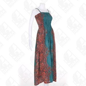Vestido largo de playa Hippie bohemio con estampado artístico para mujer - Product Image 4