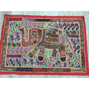 Traditional Wall Hanging Tapestry Indian <b>Vintage</b> Art <b>Curtain</b> Home Wall Decor Backdrop Art Handmade Wall Hanging Patchwork - Product Image 1