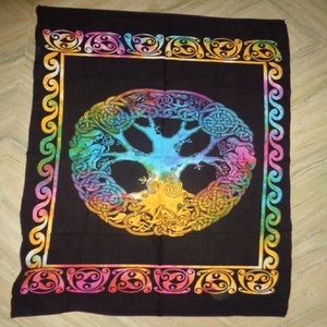 พรมคอตตอนหลากสีพิมพ์ลายชีวิตต้นไม้แขวน/โปสเตอร์2024ใหม่เทคนิคการถักนิตติ้งขายส่งในอินเดีย - Product Image 3