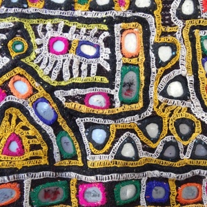 Wholesale vintage handmade embroidered banjara <b>shawl</b>, rare rabari throw - Product Image 3