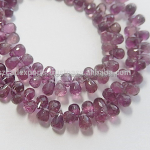 Turmalina Rosa Cristal Facetada en Forma de Corazón, Briolette de 5-6 mm, Cuentas de Piedras Preciosas Sueltas, Certificadas por Terceros, Hechas en India, Coszcalt Exports - Product Image 2