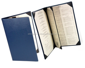 ผู้ผลิตคุณภาพดีเยี่ยมหนังร้านอาหารไวน์เมนูปก - Product Image 1