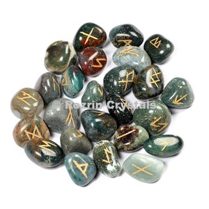 Blood Stone Engraved Rune Set - Product Image 1