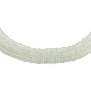Piedra Lunar blanca para hacer joyas, piedras curativas, cuentas de agujero grande, piedras preciosas de neumático liso - Product Image 4