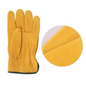 Guantes de cuero de trabajo mecánico Industrial de alta resistencia para adultos Guante de cuero de vaca de trabajo mecánico personalizado Unisex - Product Image 4